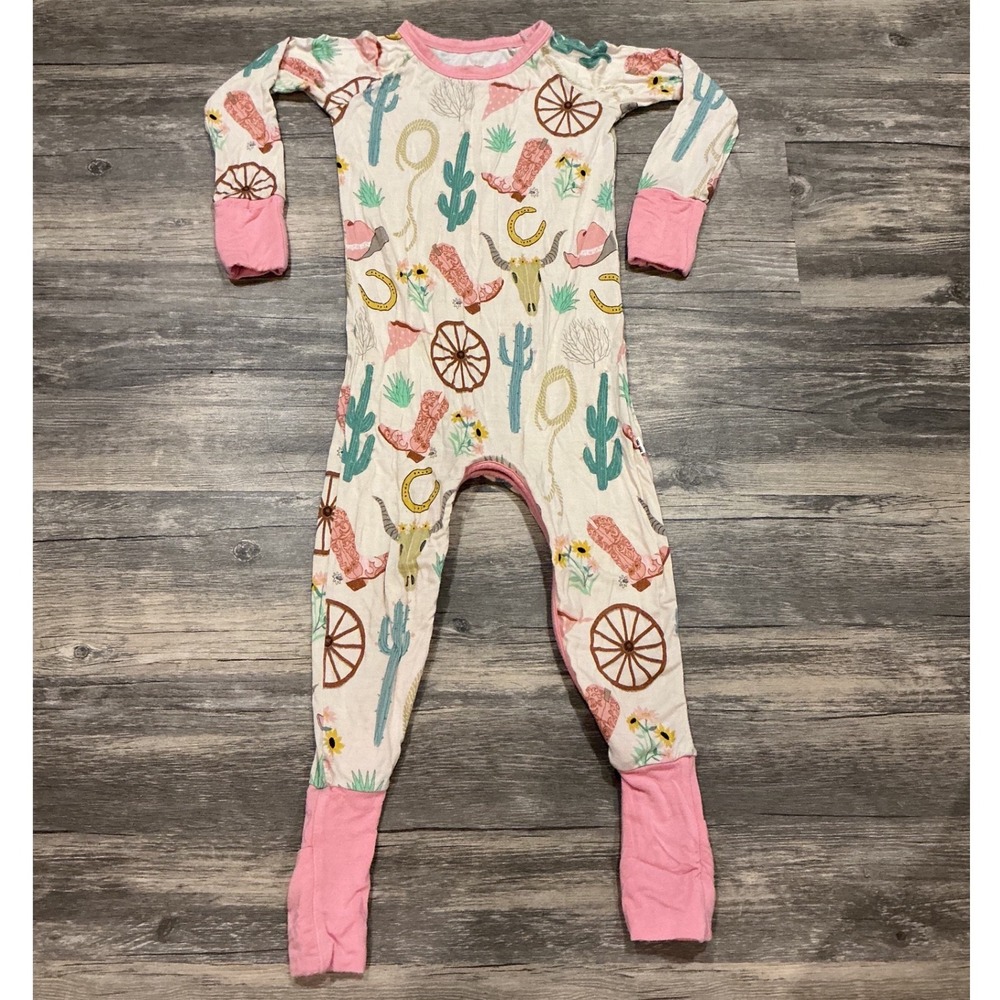 Little Sleepies 12/18m Ready To Rodeo Crescent Zippy